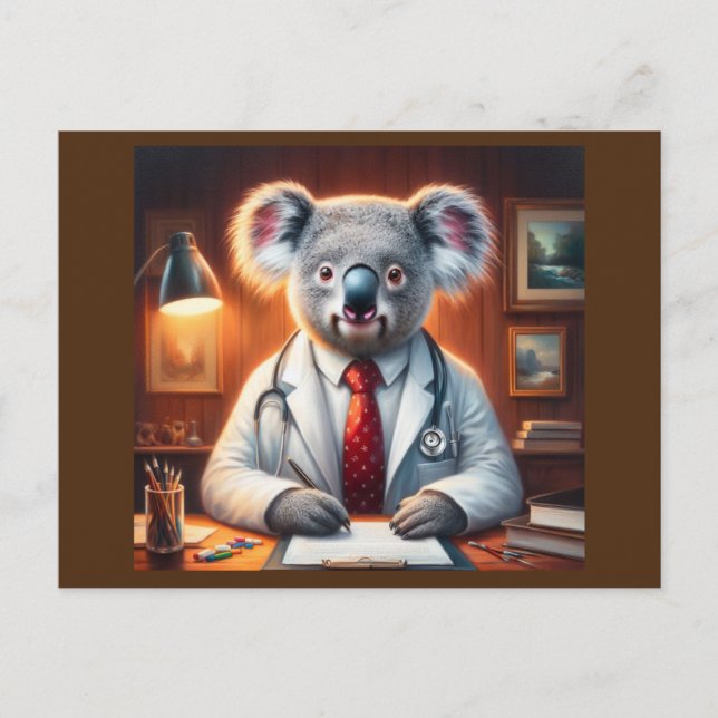Postal Koala Médica (Anverso)