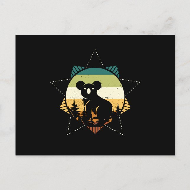 Postal Koala Retro (Anverso)