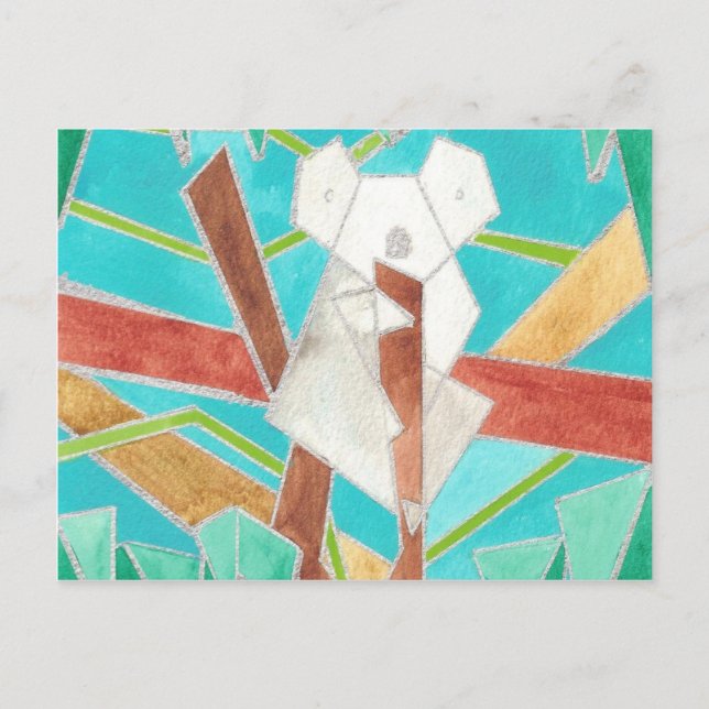 Postal Koala Watercolor Art (Anverso)