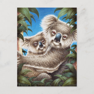 Postal Koala y Baby
