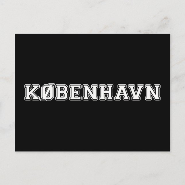 Postal Kobenhavn Danmark (Anverso)
