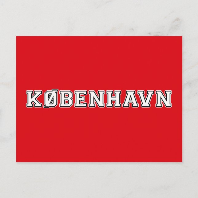 Postal Kobenhavn Danmark (Anverso)