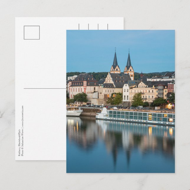Postal Koblenz Alemania (Anverso / Reverso)