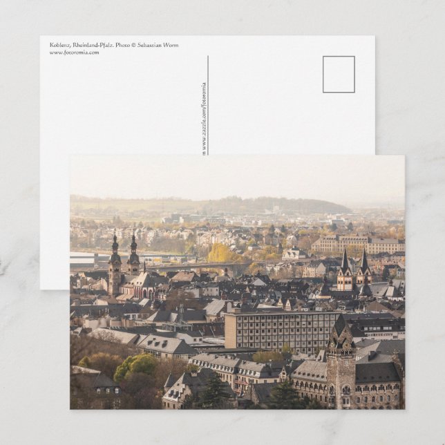 Postal Koblenz Alemania (Anverso / Reverso)
