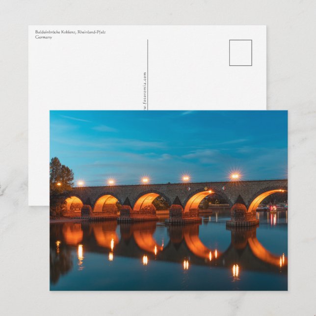 Postal Koblenz Alemania (Anverso / Reverso)