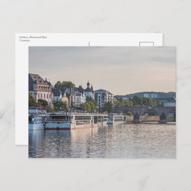 Postal Koblenz Alemania (Anverso / Reverso)