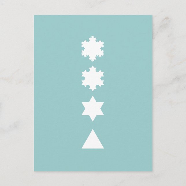Postal Koch Snowflakes (Anverso)