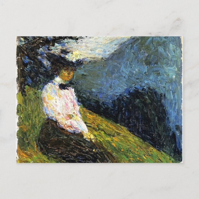Postal Kochel Gabriele Munter por Vassily Kandinsky (Anverso)