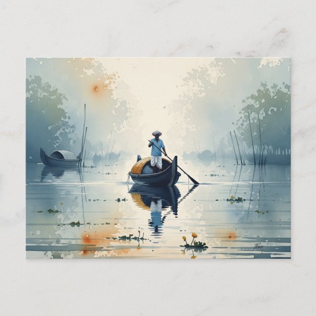 Postal Kochi Kerala India: Buenas tardes (Anverso)