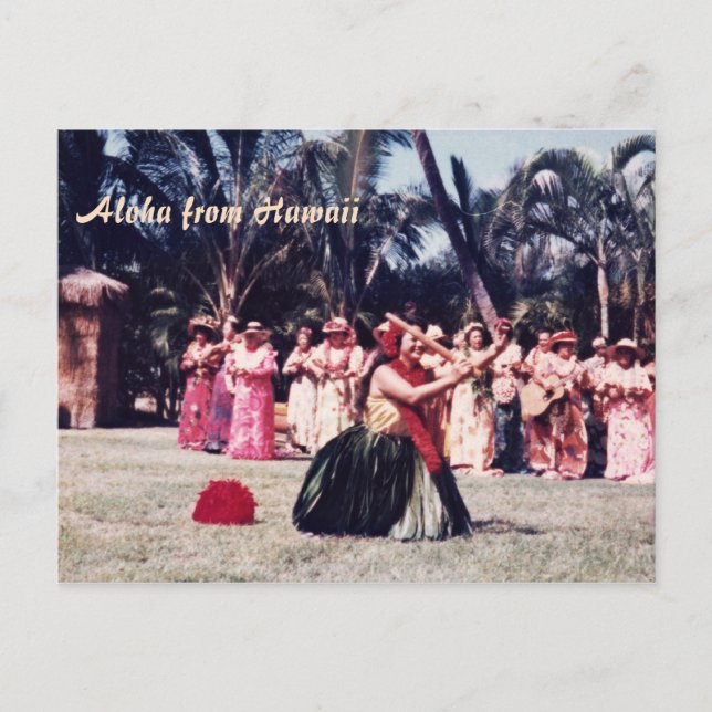 Postal Kodak Hula Show (Anverso)