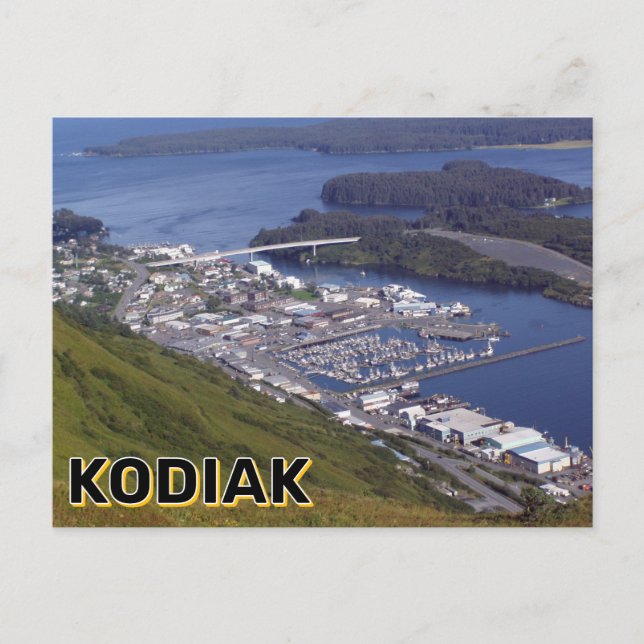 Postal Kodiak, Alaska (Anverso)
