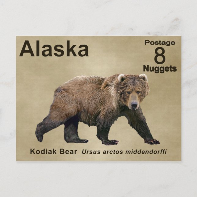 Postal Kodiak Bear (Anverso)