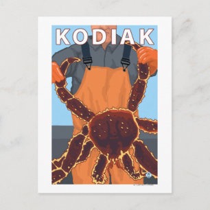 Postal Kodiak, el cangrejo rey de Alaska