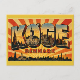 Postal Køge Dinamarca Casco Antiguo