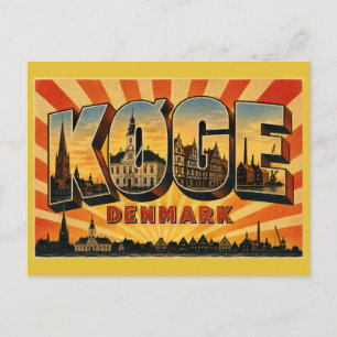 Postal Køge Dinamarca Casco Antiguo