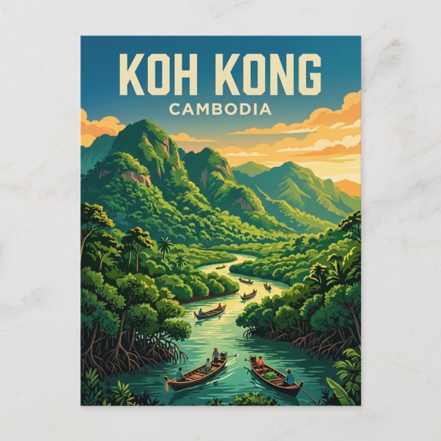 Postal Koh Kong Camboya (Anverso)