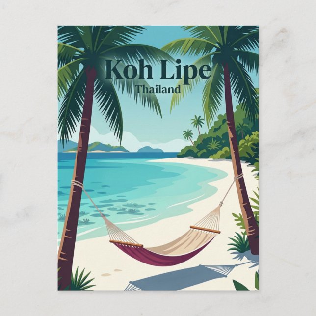 Postal Koh Lipe Tailandia (Anverso)