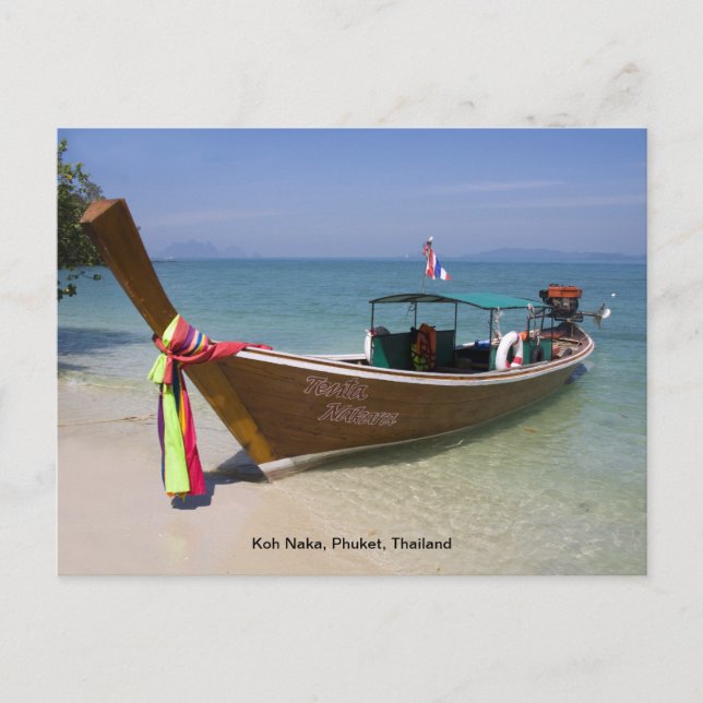 Postal - KOH Naka, Phuket, Tailandia (Anverso)