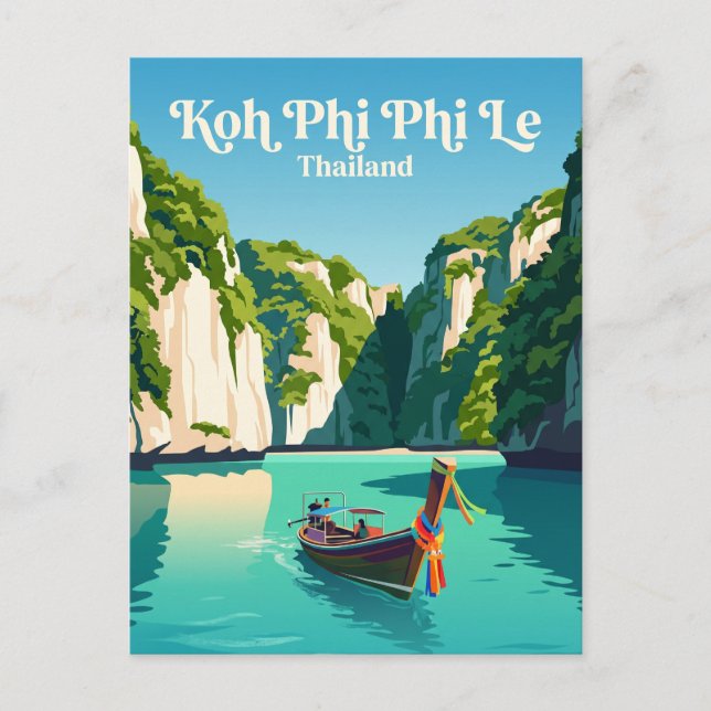 Postal Koh Phi Phi Le Tailandia (Anverso)