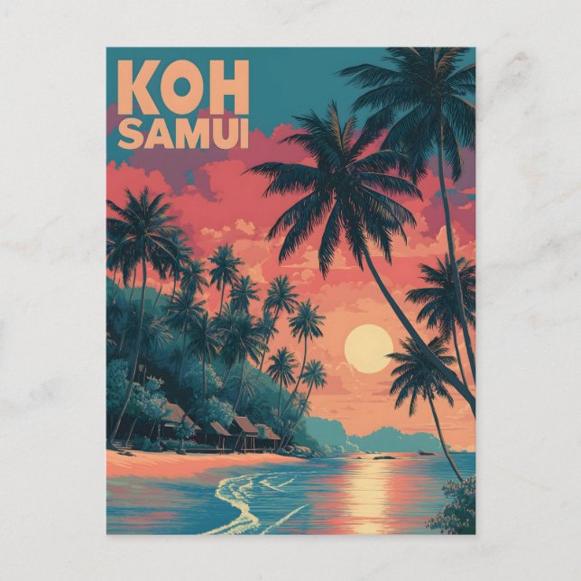 Postal Koh Samui vintage (Anverso)