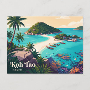 Postal Koh Tao Tailandia