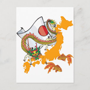 Postal Koi Dragon