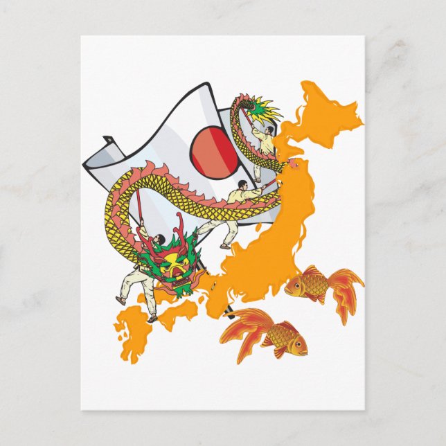 Postal Koi Dragon (Anverso)