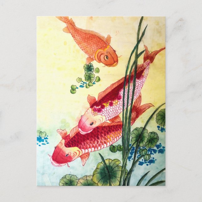 Postal Koi Fish (Anverso)