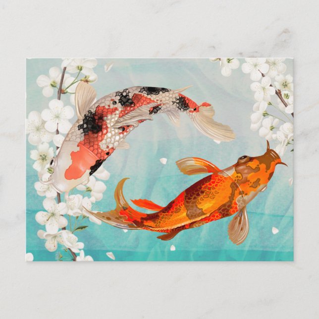 Postal Koi Fish (Anverso)
