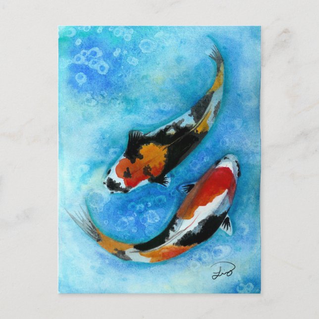 Postal Koi Fish (Anverso)