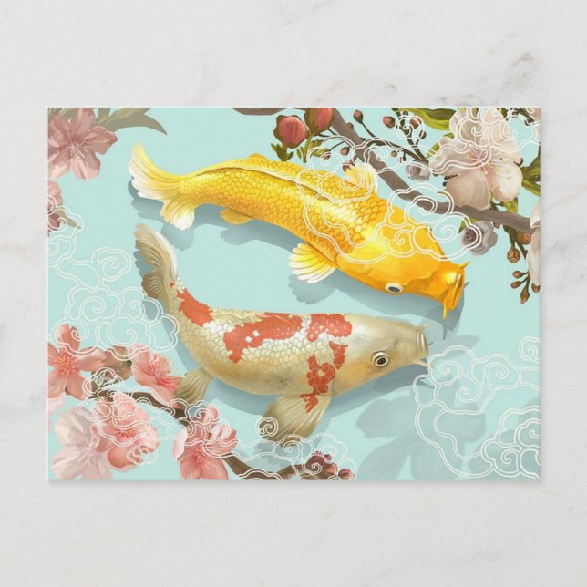 Postal Koi Fish (Anverso)