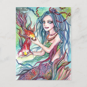 Postal Koi Mermaid Princess