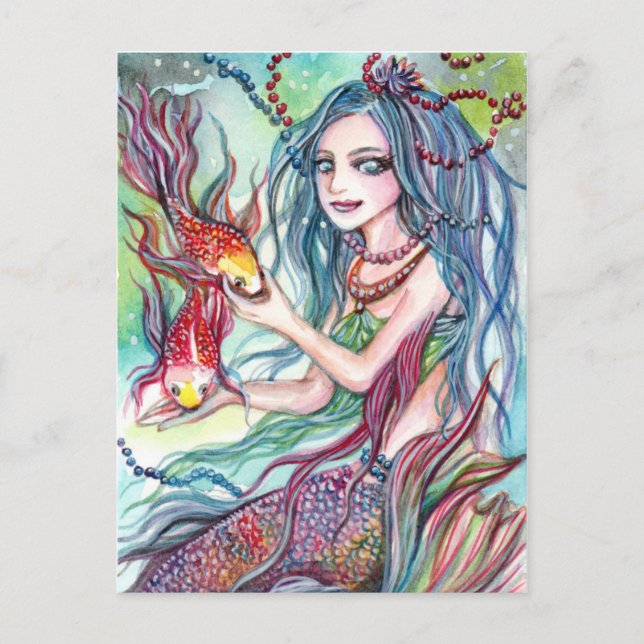 Postal Koi Mermaid Princess (Anverso)