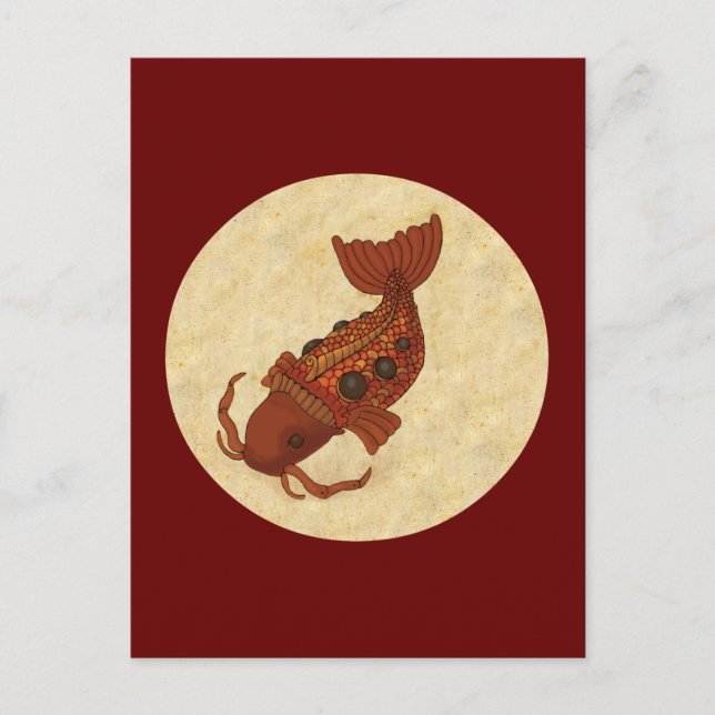 Postal Koi Steampunk (Anverso)