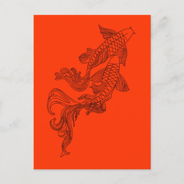 Postal Kois negro (Anverso)