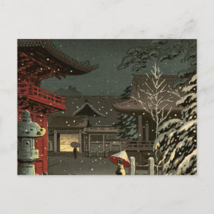Postal Koitsu Tsuchiya Nezu Shrine Sale Shin Hanga