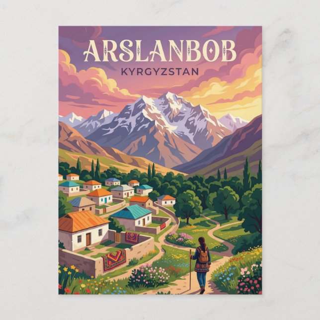 Postal Kök-Tash Kirguistán (Anverso)