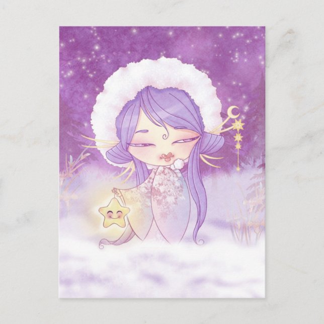 Postal Kokeshi Estrella (Anverso)