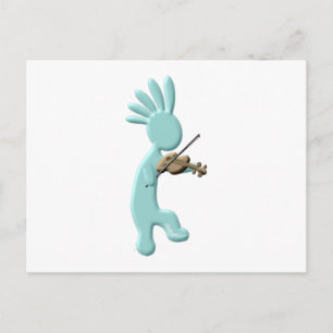 Postal Kokopelli Fiddle