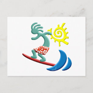Postal Kokopelli Surfing