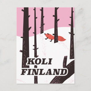 Postal Koli Finlandia poster de viajes vintage
