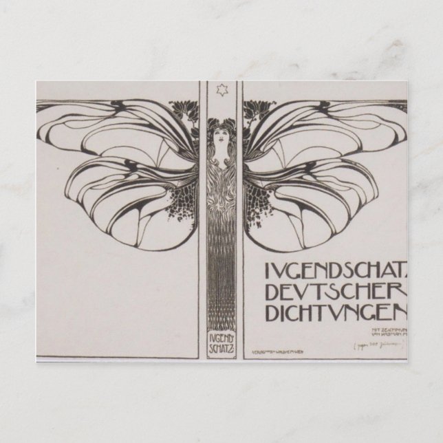 Postal Koloman Moser - Ewart Felicie Jugendschatz (Anverso)