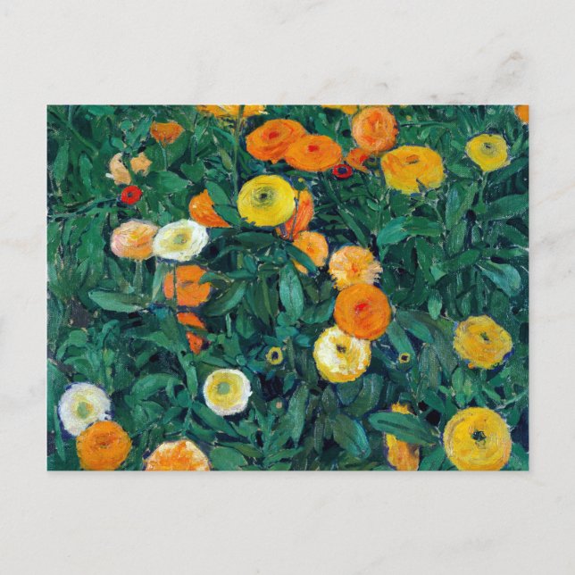 Postal Koloman Moser Marigolds (Anverso)