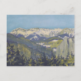 Postal Koloman Moser - Paisaje en el Semmering