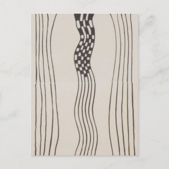 Postal Koloman Moser, Poster del Teatro Felix Wiener (Anverso)