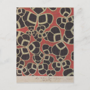 Postal Koloman Moser - Texiles interiores de Backhausen