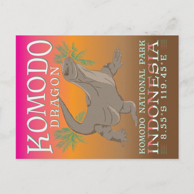 POSTAL KOMODO DRAGON - EL MAÍZ MÁS GRANDE. (Anverso)