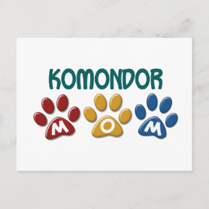 Postal KOMONDOR Mom Paw Print 1