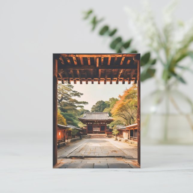 Postal Komorebi - The Sun-Drenched Temple (Anverso de pie)
