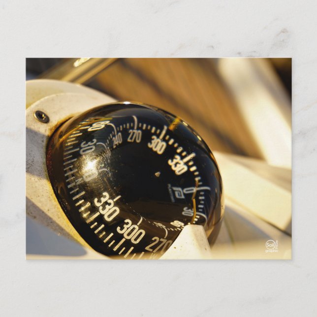 Postal Kompas helpt navigeren en koer behouden.  (Anverso)